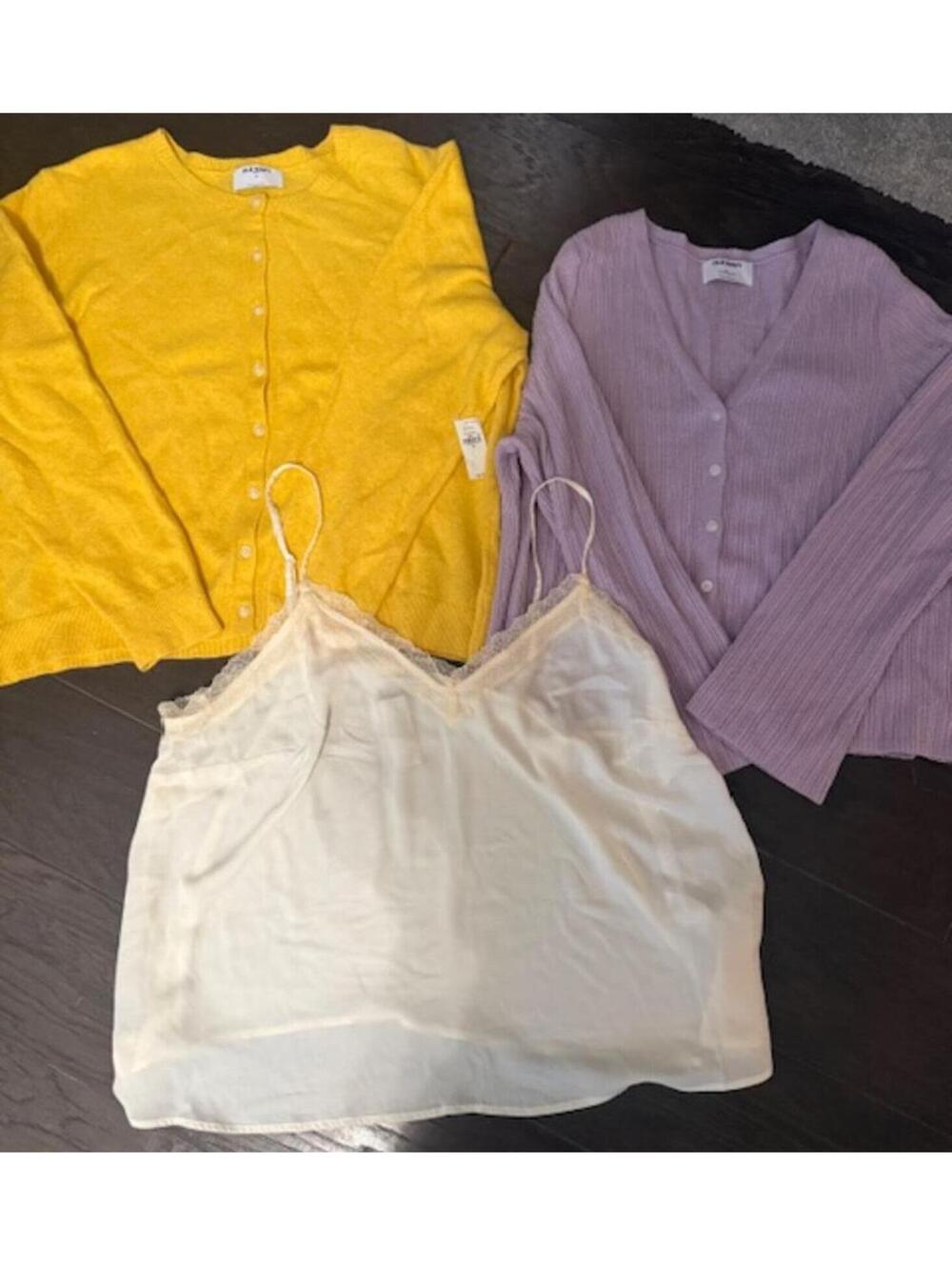 NWT Old Navy 2X/3X bundle Spring cardigan sweaters and lace trimmed tank